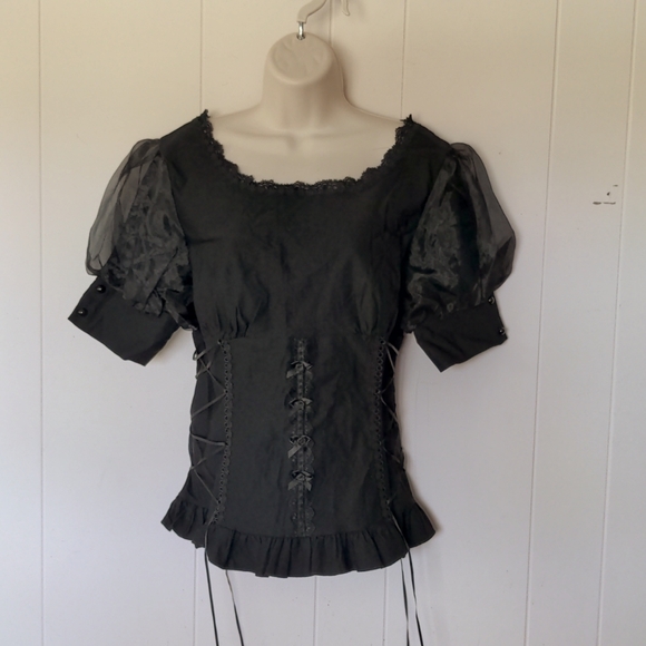 belle poque Tops - Belle poque gothic corseted blouse size large